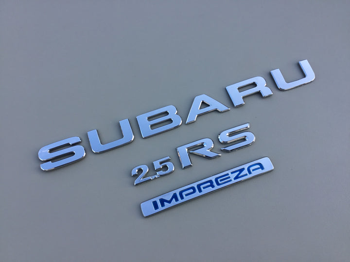 2002-2005 Subaru Impreza 2.5 RS Trunk Emblem Set