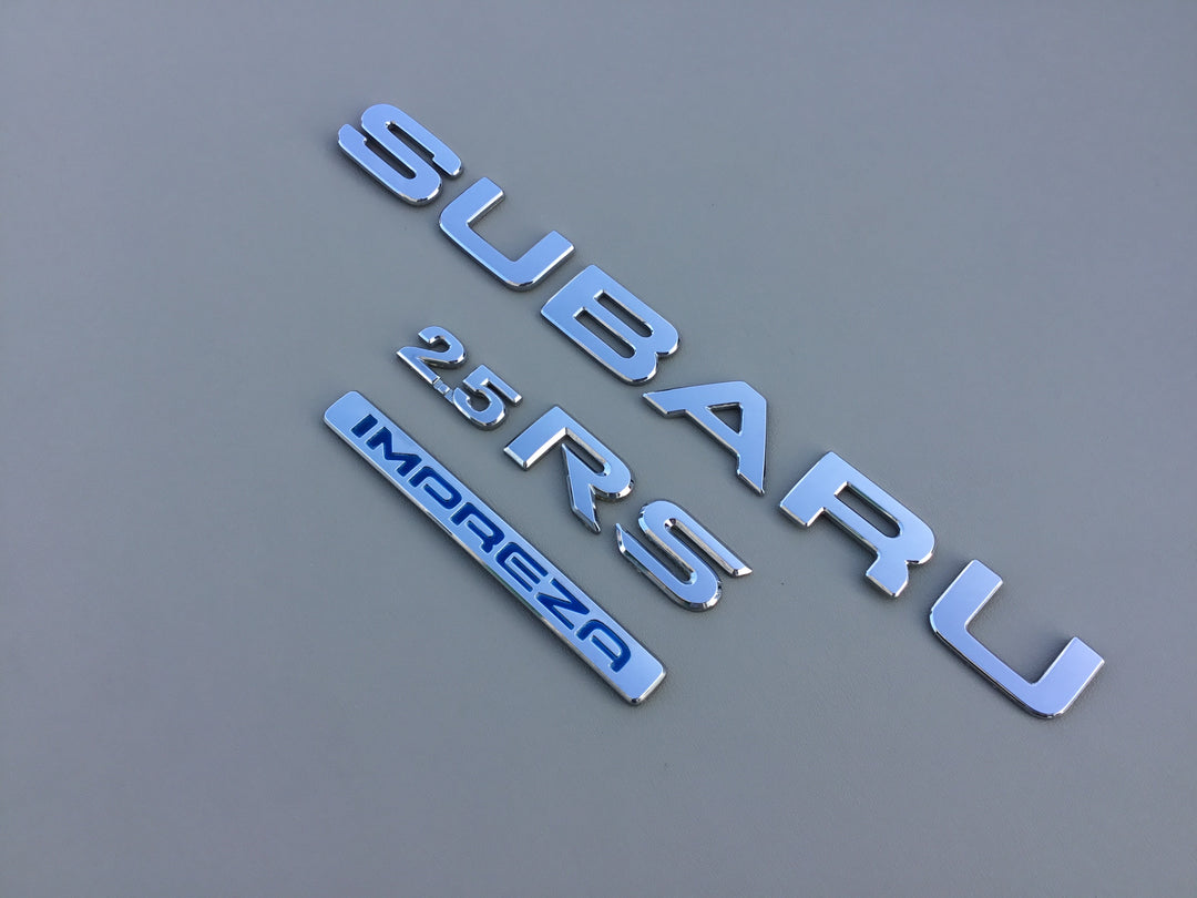 2002-2005 Subaru Impreza 2.5 RS Trunk Emblem Set