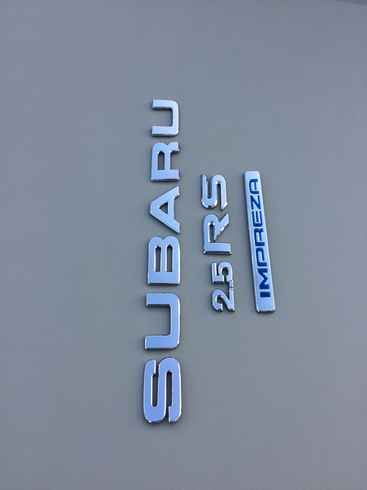 2002-2005 Subaru Impreza 2.5 RS Trunk Emblem Set