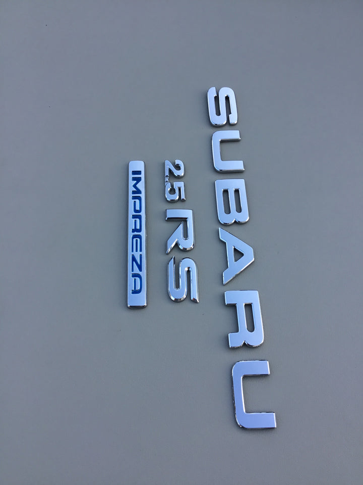 2002-2005 Subaru Impreza 2.5 RS Trunk Emblem Set