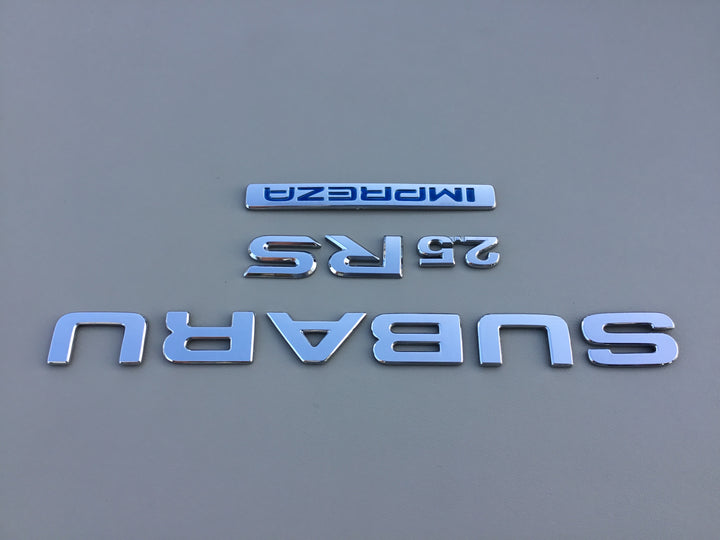 2002-2005 Subaru Impreza 2.5 RS Trunk Emblem Set