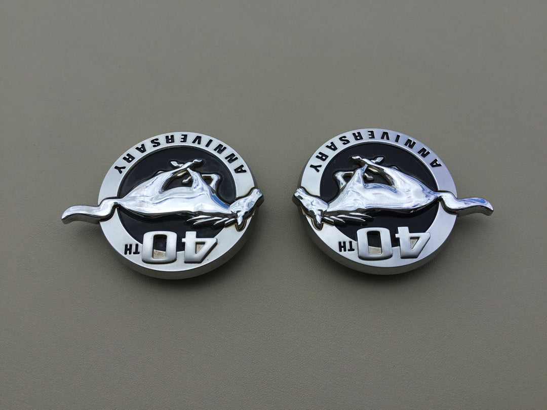 2004 Ford Mustang 40th Anniversary Fender Emblem Set