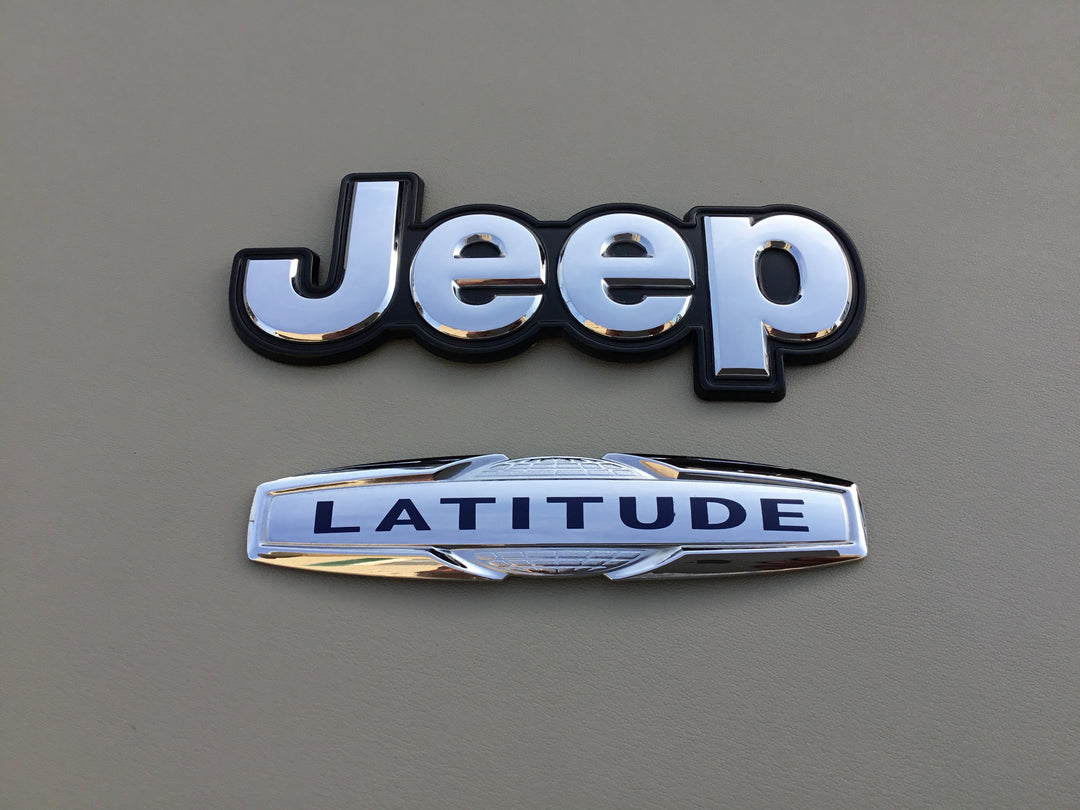 2014-2018 Jeep Cherokee Latitude Tailgate Emblem Set