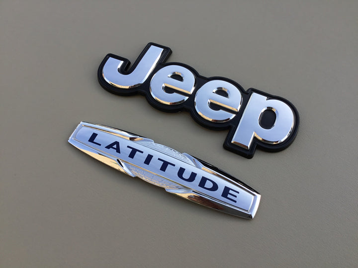 2014-2018 Jeep Cherokee Latitude Tailgate Emblem Set