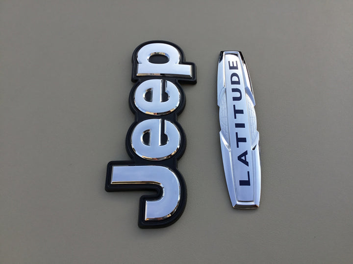 2014-2018 Jeep Cherokee Latitude Tailgate Emblem Set