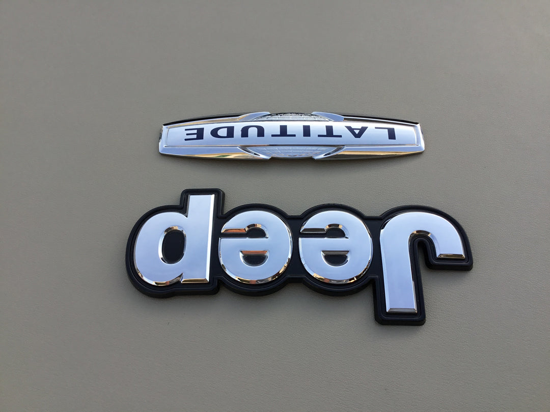 2014-2018 Jeep Cherokee Latitude Tailgate Emblem Set