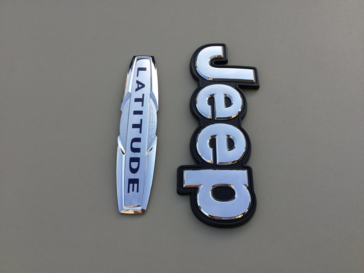 2014-2018 Jeep Cherokee Latitude Tailgate Emblem Set
