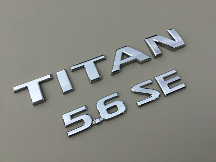 2004-2012 Nissan Titan 5.6 SE Tailgate Emblem Set