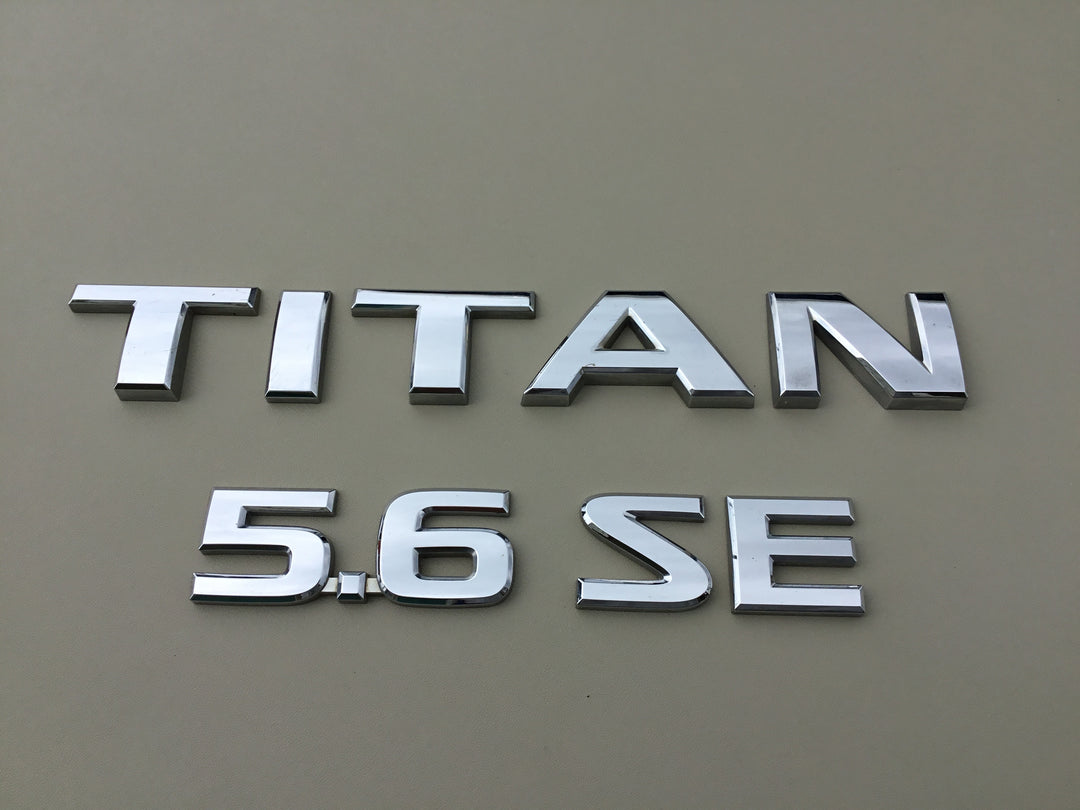 2004-2012 Nissan Titan 5.6 SE Tailgate Emblem Set