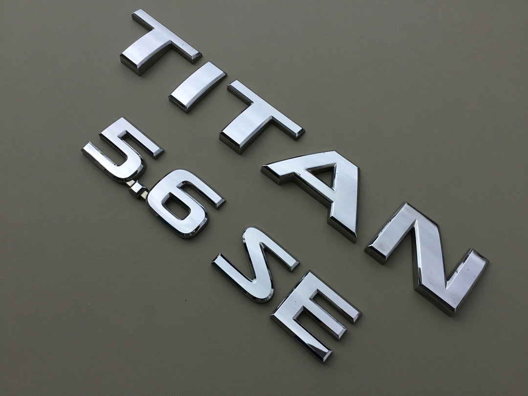 2004-2012 Nissan Titan 5.6 SE Tailgate Emblem Set