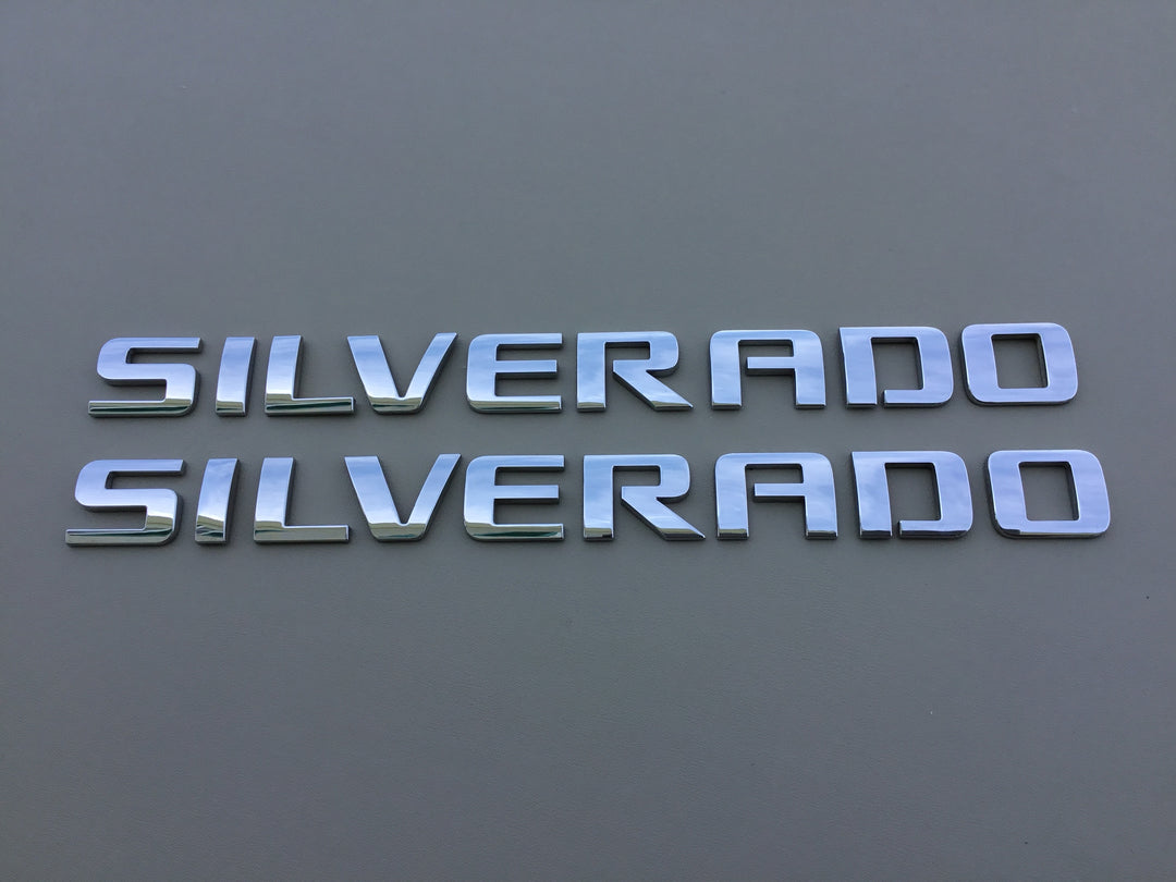 2007-2019 Chevrolet Silverado Door Letter Emblem Set