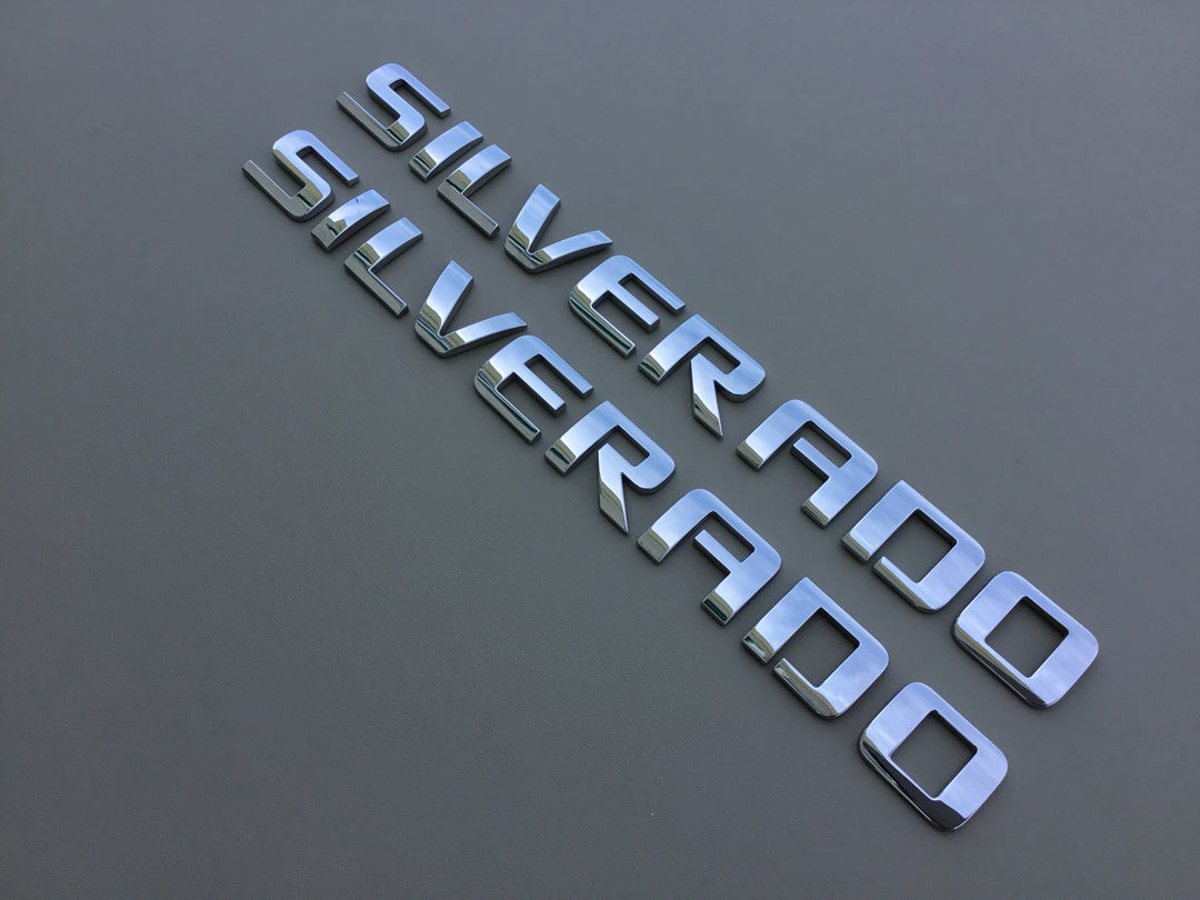 2007-2019 Chevrolet Silverado Door Letter Emblem Set