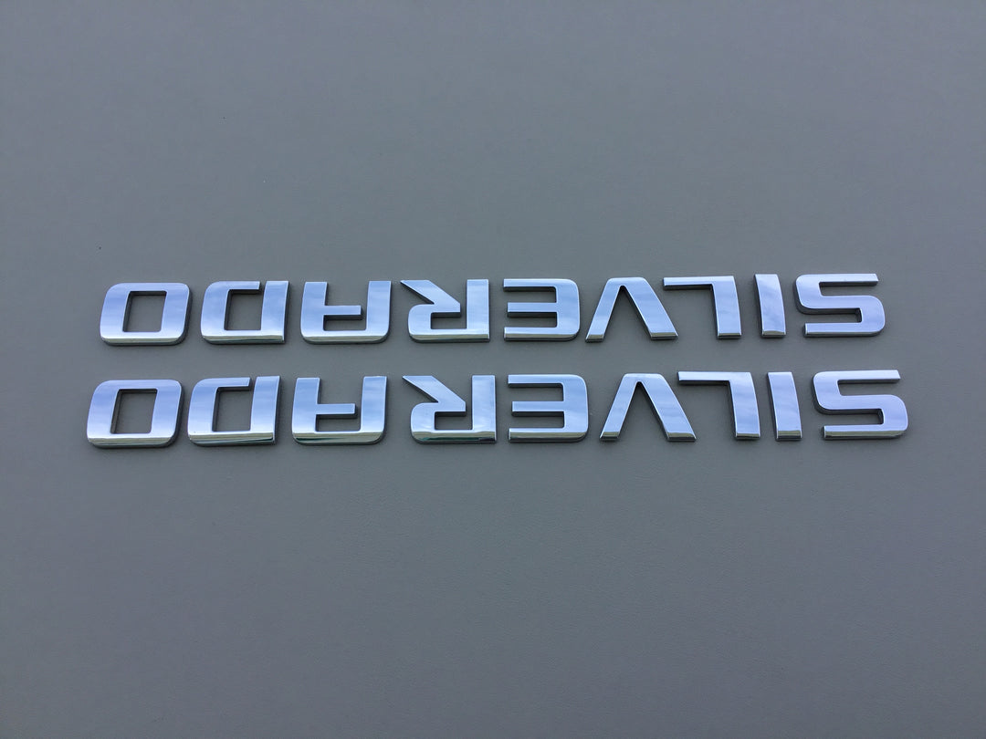 2007-2019 Chevrolet Silverado Door Letter Emblem Set