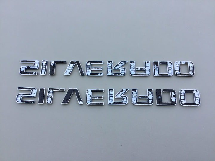 2007-2019 Chevrolet Silverado Door Letter Emblem Set