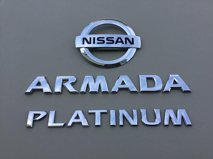 2004-2015 Nissan Armada Platinum Tailgate Emblem Set