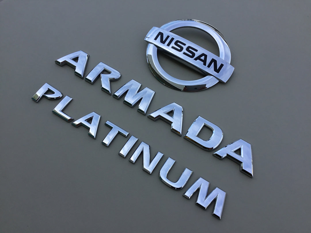 2004-2015 Nissan Armada Platinum Tailgate Emblem Set