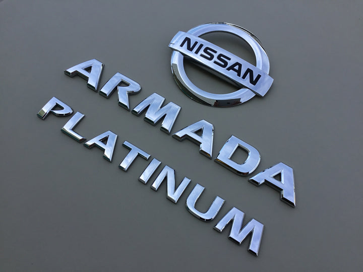 2004-2015 Nissan Armada Platinum Tailgate Emblem Set