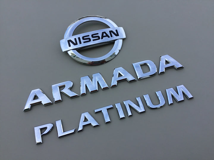 2004-2015 Nissan Armada Platinum Tailgate Emblem Set