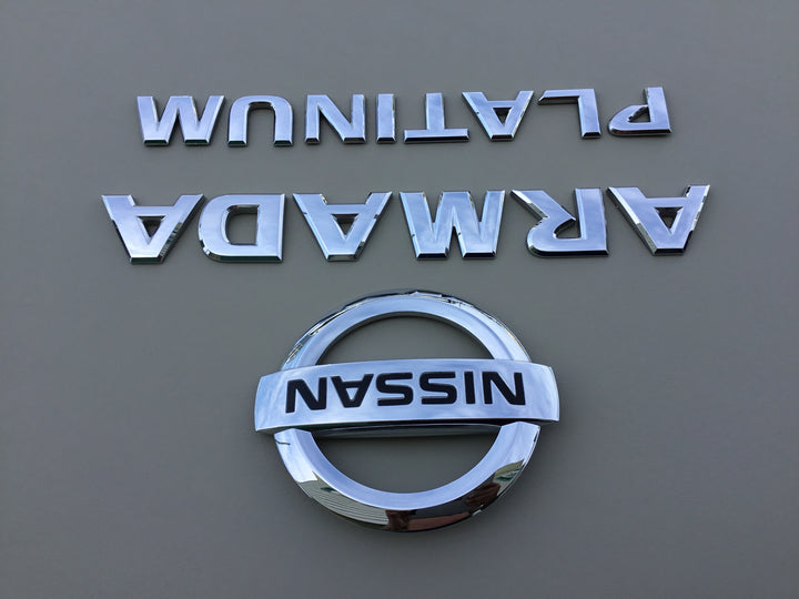 2004-2015 Nissan Armada Platinum Tailgate Emblem Set