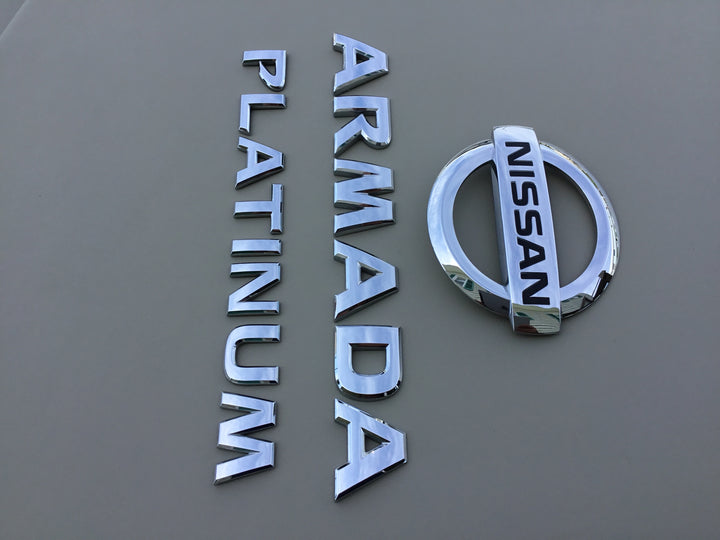 2004-2015 Nissan Armada Platinum Tailgate Emblem Set