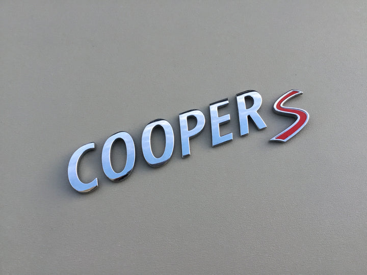 2001-2013 Mini Cooper S Tailgate Letter Emblem Set