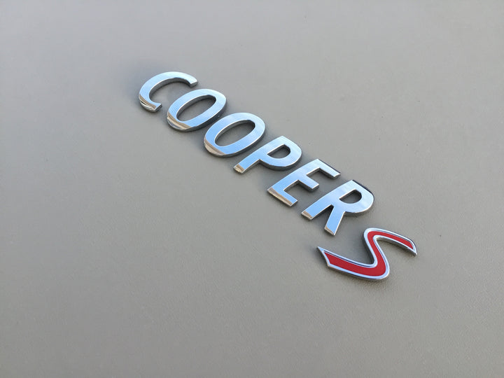 2001-2013 Mini Cooper S Tailgate Letter Emblem Set