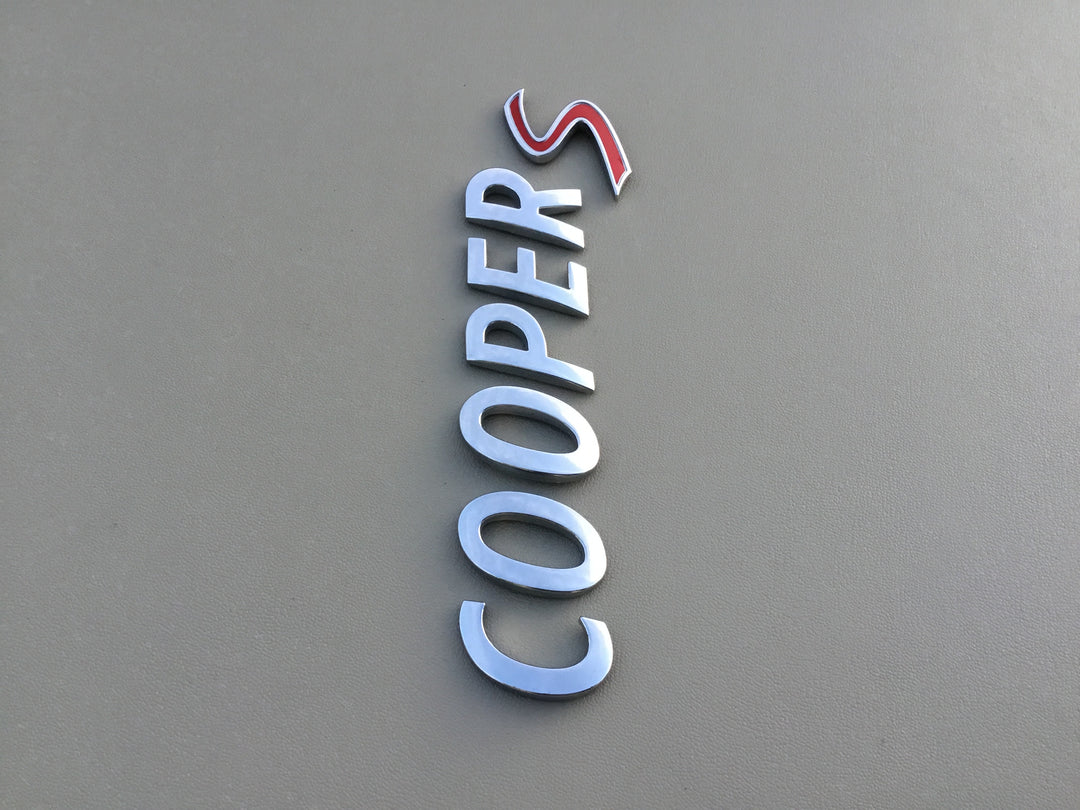 2001-2013 Mini Cooper S Tailgate Letter Emblem Set