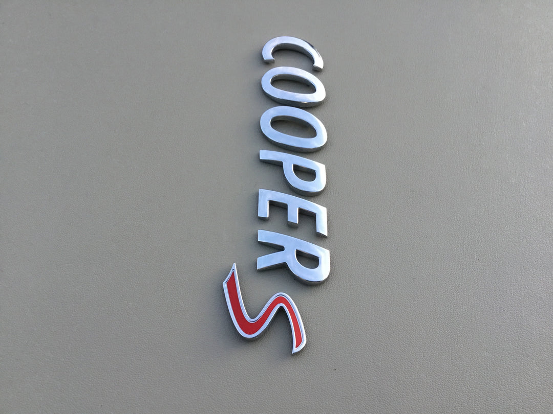 2001-2013 Mini Cooper S Tailgate Letter Emblem Set