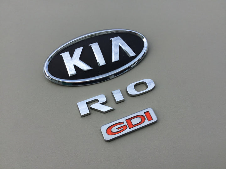 Hq Rio Emblem 2012-2015 Kia Rio GDI Trunk Emblem Set - Emblem Dude