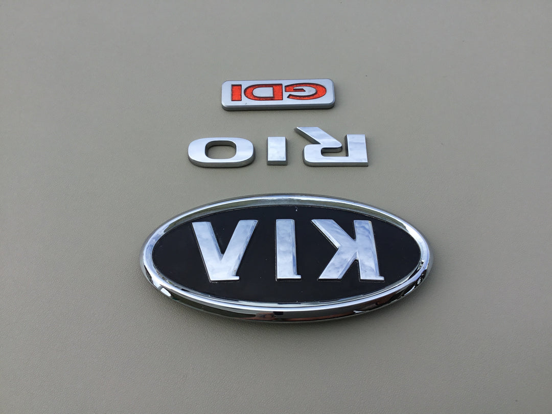 2012-2015 Kia Rio GDI Trunk Emblem Set