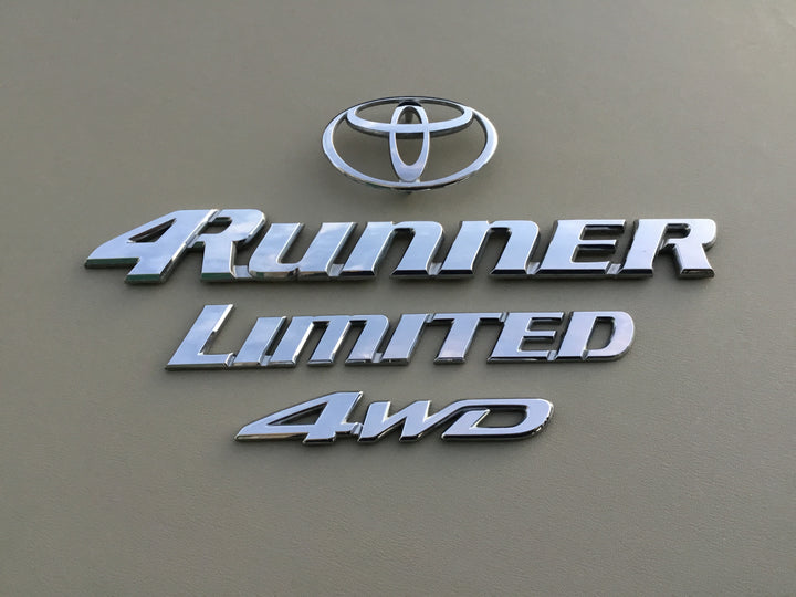 1996-2002 Toyota 4Runner Limited 4WD Tailgate Emblem Set