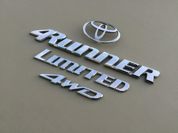 1996-2002 Toyota 4Runner Limited 4WD Tailgate Emblem Set