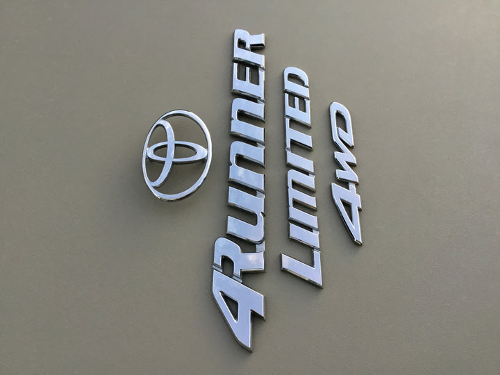 1996-2002 Toyota 4Runner Limited 4WD Tailgate Emblem Set