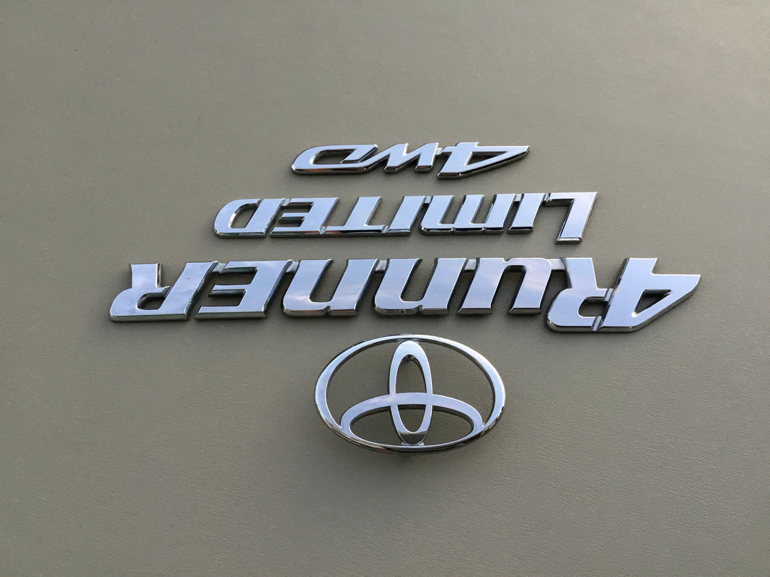 1996-2002 Toyota 4Runner Limited 4WD Tailgate Emblem Set