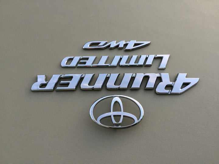 1996-2002 Toyota 4Runner Limited 4WD Tailgate Emblem Set
