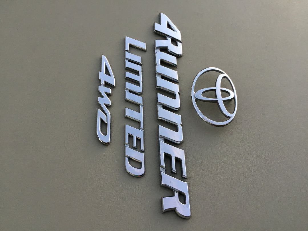 1996-2002 Toyota 4Runner Limited 4WD Tailgate Emblem Set