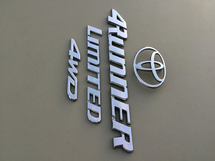 1996-2002 Toyota 4Runner Limited 4WD Tailgate Emblem Set