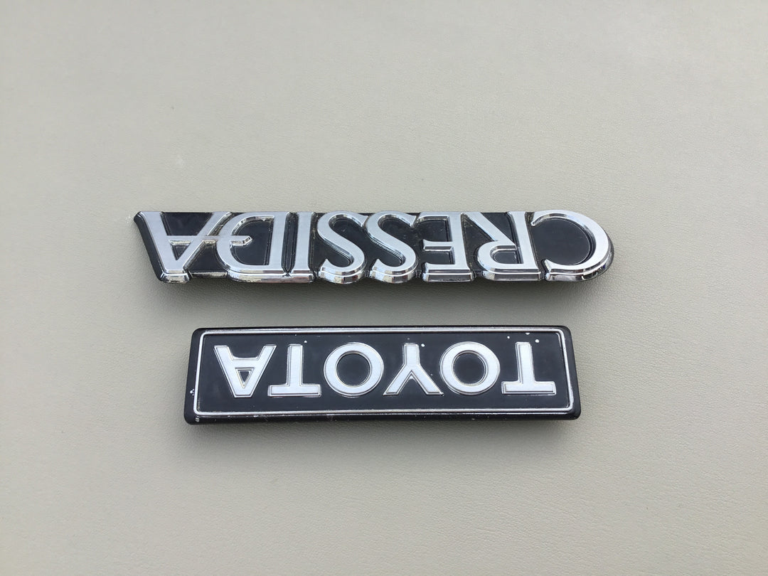 1985-1988 Toyota Cressida Trunk Emblem Set