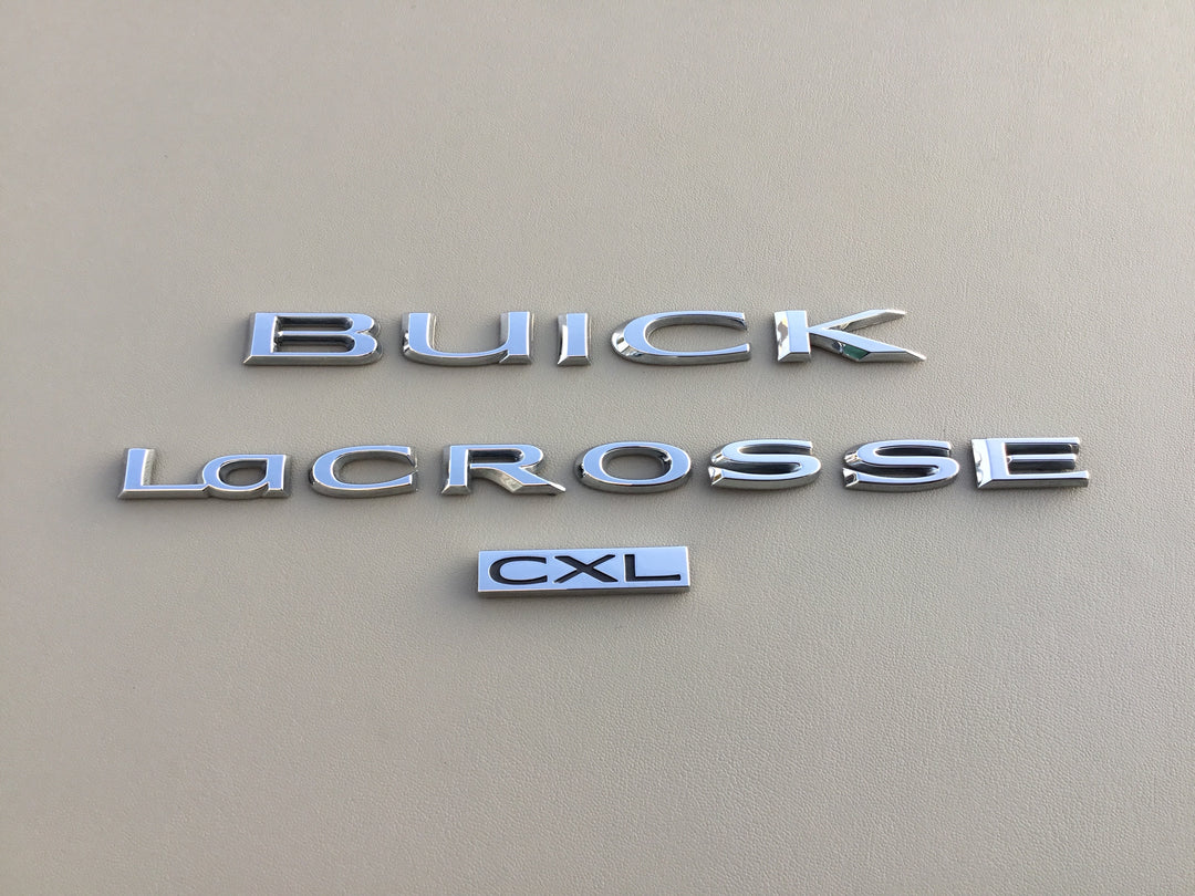 2010-2013 Buick Lacrosse CXL Trunk Emblem Set