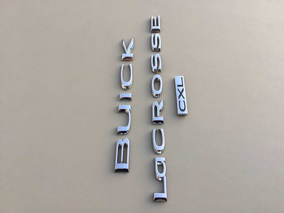 2010-2013 Buick Lacrosse CXL Trunk Emblem Set