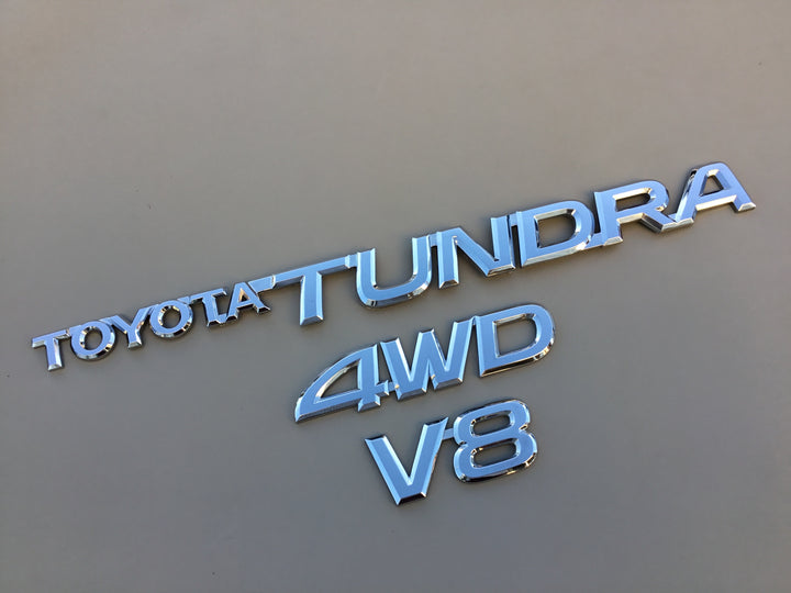 2001-2006 Toyota Tundra V8 4WD Tailgate Emblem Set