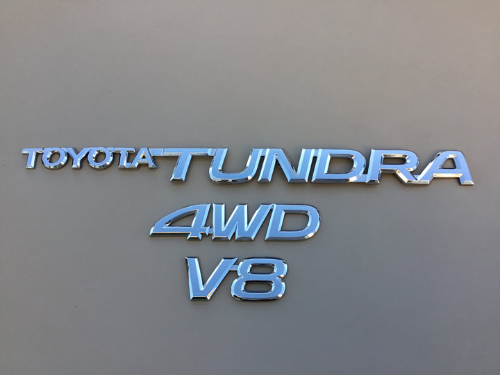 2001-2006 Toyota Tundra V8 4WD Tailgate Emblem Set