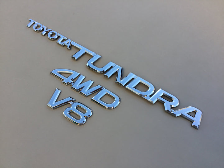 2001-2006 Toyota Tundra V8 4WD Tailgate Emblem Set