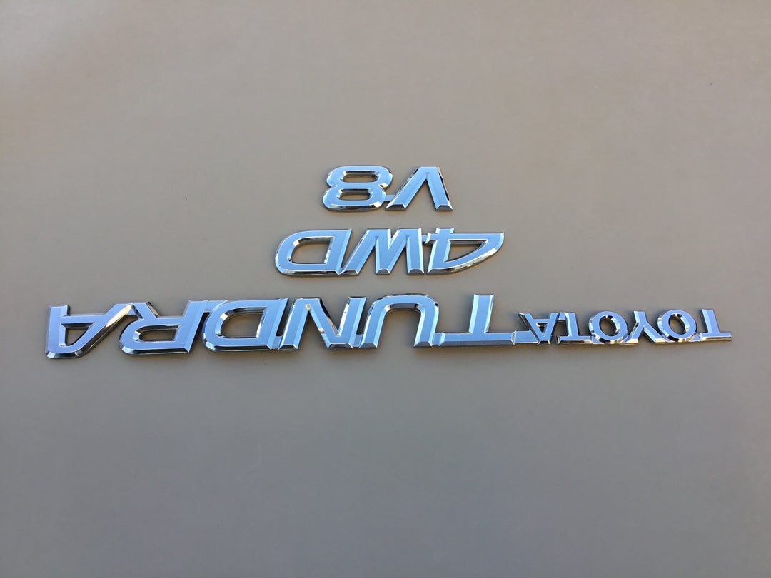 2001-2006 Toyota Tundra V8 4WD Tailgate Emblem Set