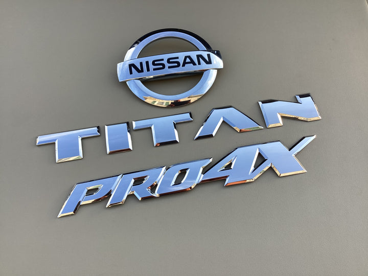 2016-2019 Nissan Titan PRO4X Tailgate Emblem Set