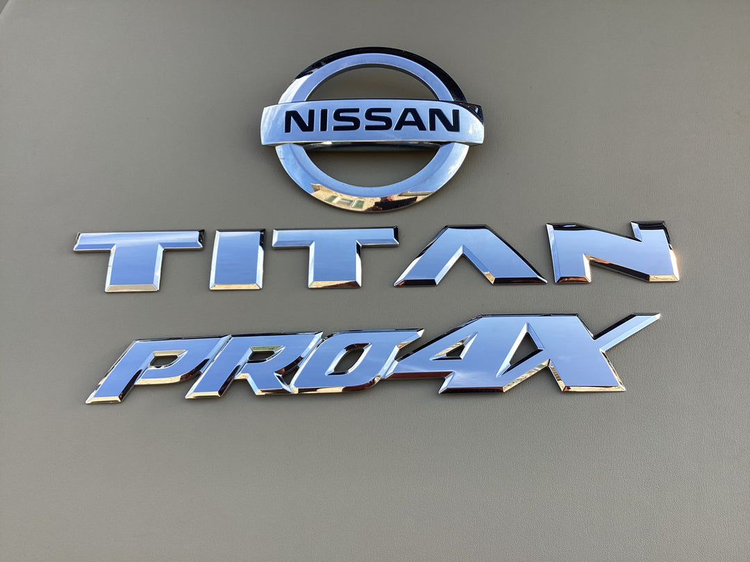 2016-2019 Nissan Titan PRO4X Tailgate Emblem Set