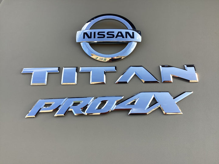 2016-2019 Nissan Titan PRO4X Tailgate Emblem Set
