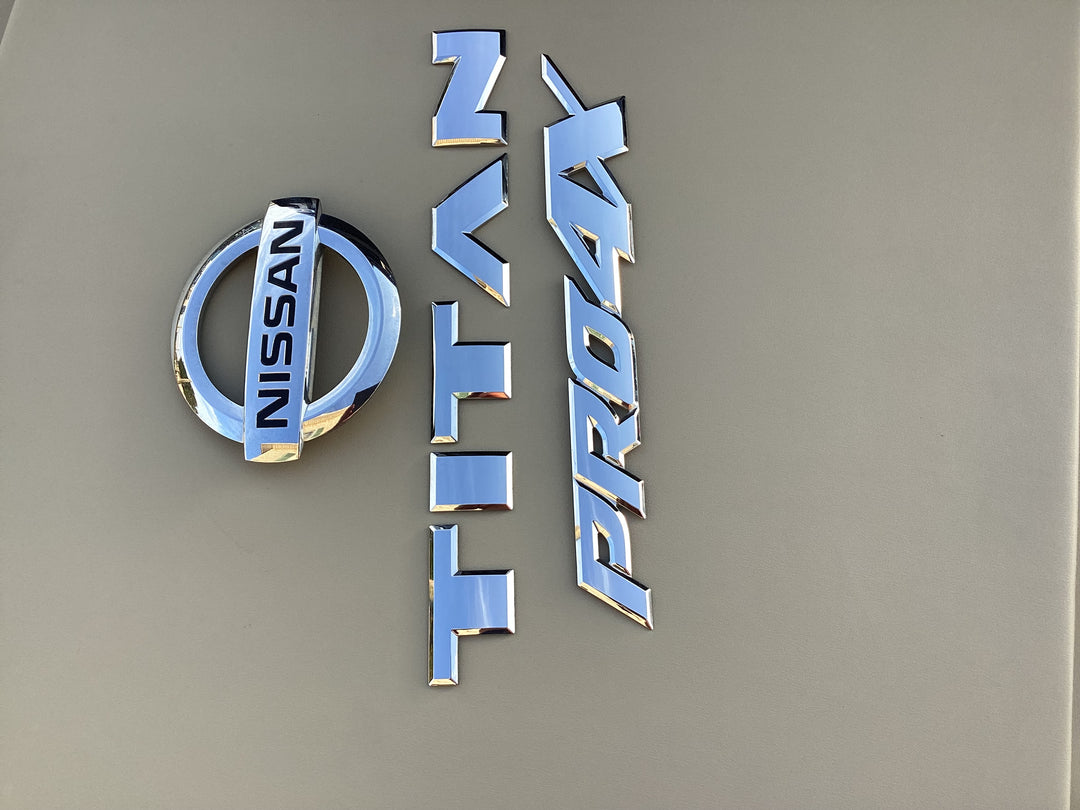 2016-2019 Nissan Titan PRO4X Tailgate Emblem Set
