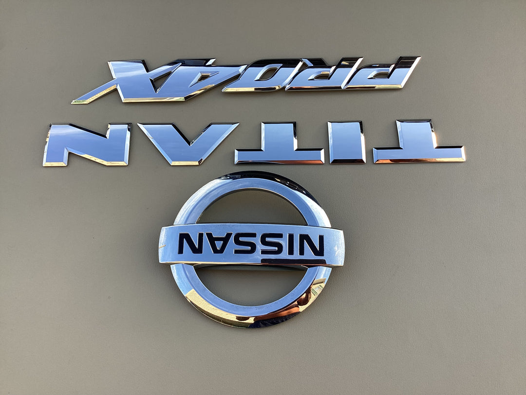 2016-2019 Nissan Titan PRO4X Tailgate Emblem Set