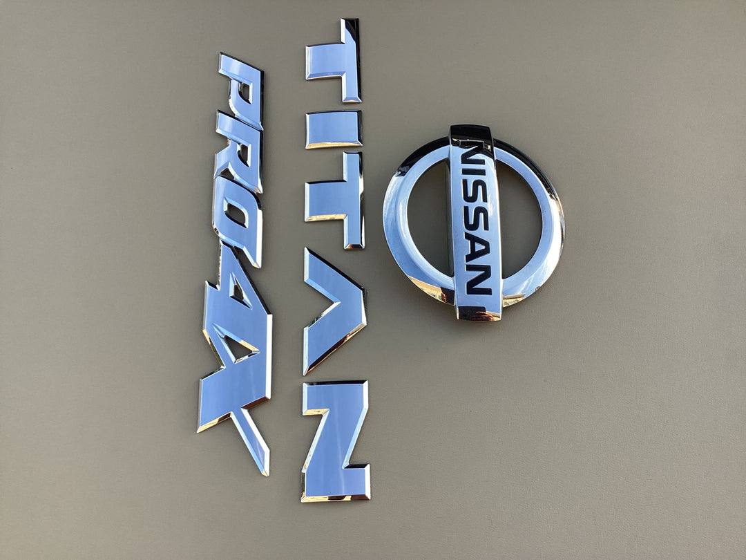 2016-2019 Nissan Titan PRO4X Tailgate Emblem Set